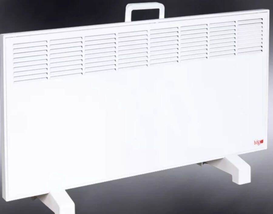 Ivigo thuiswerk Convector kachel 2500W 125 x 45 x 8 cm wit met wand- en voetsteunen
