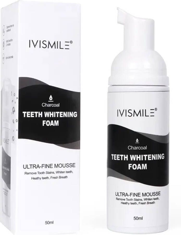 IVISmile Ultra Fine Houtskool Tandpasta Schuim Teeth Whitening Charcoal Foam 50ml