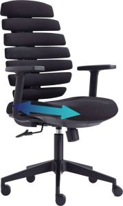 IVOL Bureaustoel Flex Pro Ergonomische Bureaustoel voor Volwassenen Kantoor Zwart
