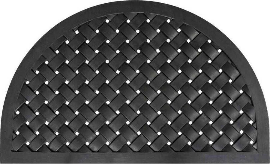 IVOL Rubber Deurmat Weave Halfrond 56 X 91 Cm