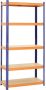 IVOL Stellingkast Blauw Oranje 5 planken Opbergrek 180x90x40 cm 175kg Draagkracht - Thumbnail 1