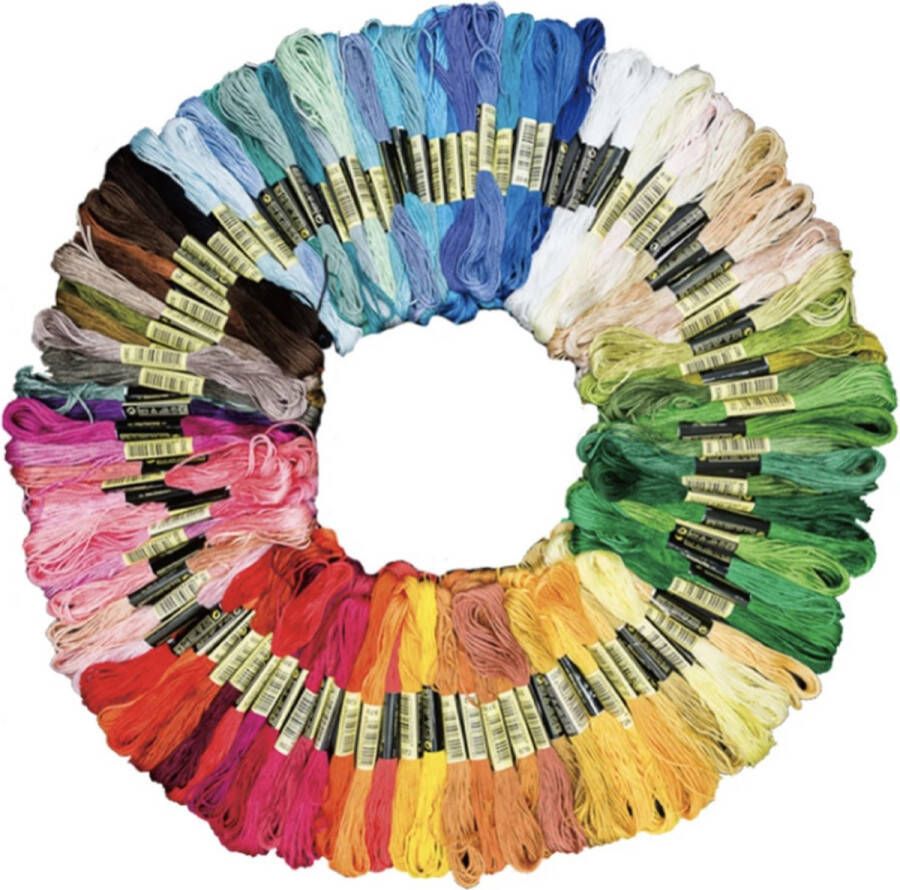 Ixen Borduurgaren Naaigaren 100 Verschillende Kleuren – Borduurwerken – 100% Polyester