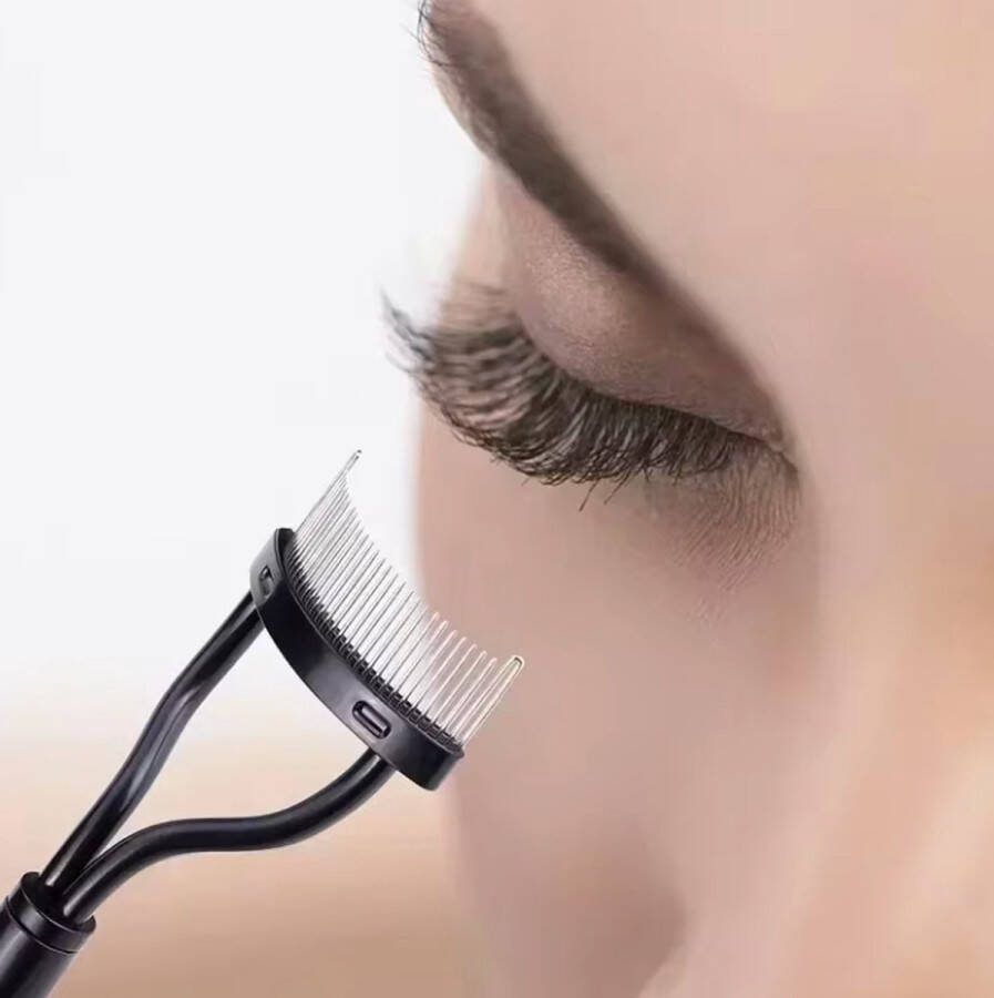 Ixen RVS wimper separator borstel zwart wimper borstel wimper kam wimper tool makeup wimpers eyelash separator mascara separator applicator metalen tanden