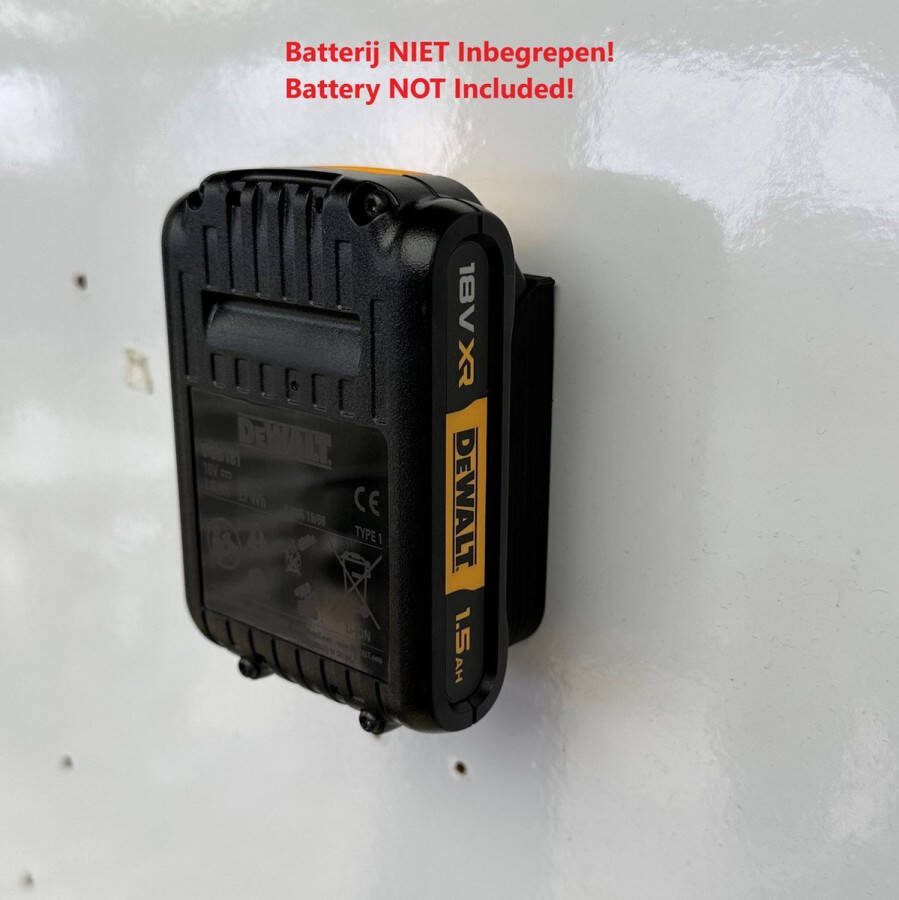 J-3Ds Wandhouder Voor DeWalt XR 18V & 54V Flex Volt accu Batterijhouder Wandbevestiging Wall Mount Batterij NIET Inbegrepen!