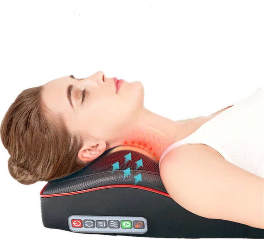 J&J Comfort Goods Massagekussen – multifunctioneel shiatsu – nekmassage apparaat – rugmassage – warmtefunctie – voetmassage– voor nek schouders en rug