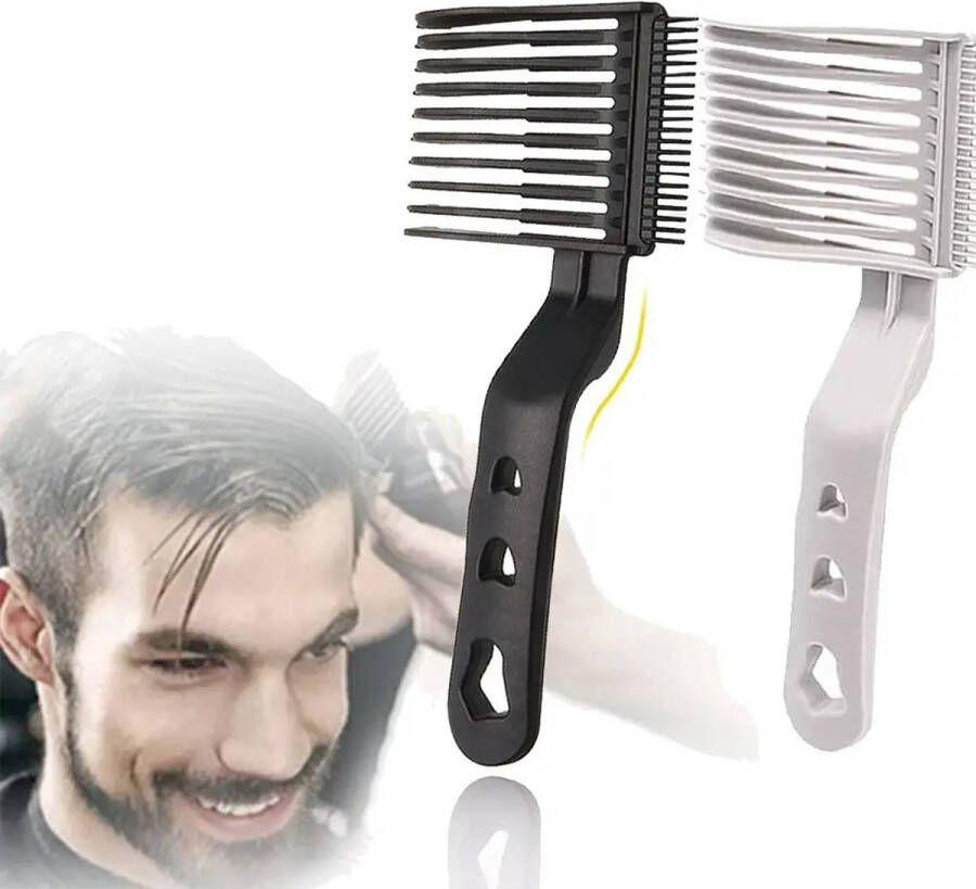 J&S Products™ Opscheer Kam Opscheren Kam Voor Overloop Haren Tondeuse Kam Kapperskam Fade Kam 1 Stuk
