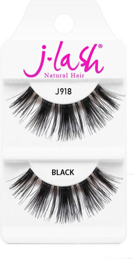 J-Lash Natural Hair J918 Extreme Volume & Length Nepwimpers Zwart 1 g