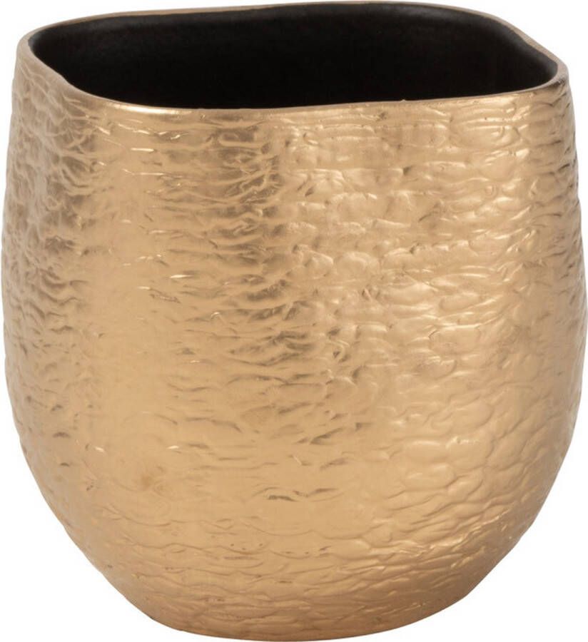 J-Line Bloempot Audrey Keramiek Goud Extra Small Ø 16.50 cm 2 stuks