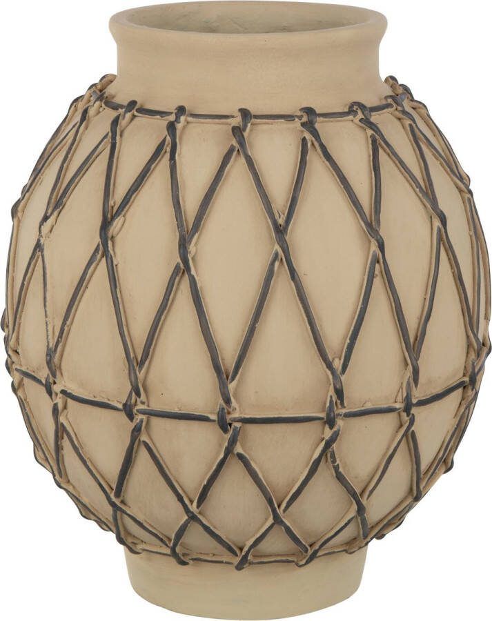 J-Line bloempot Berber cement beige medium