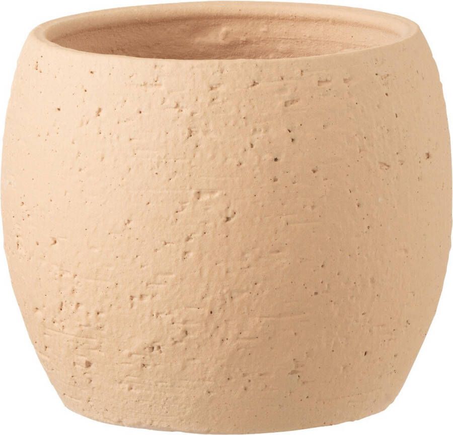 J-Line bloempot Enya keramiek beige medium Ø 20.00 cm