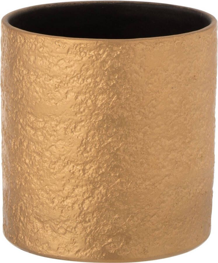 J-Line bloempot Gatsby keramiek goud medium Ø 16.50 cm