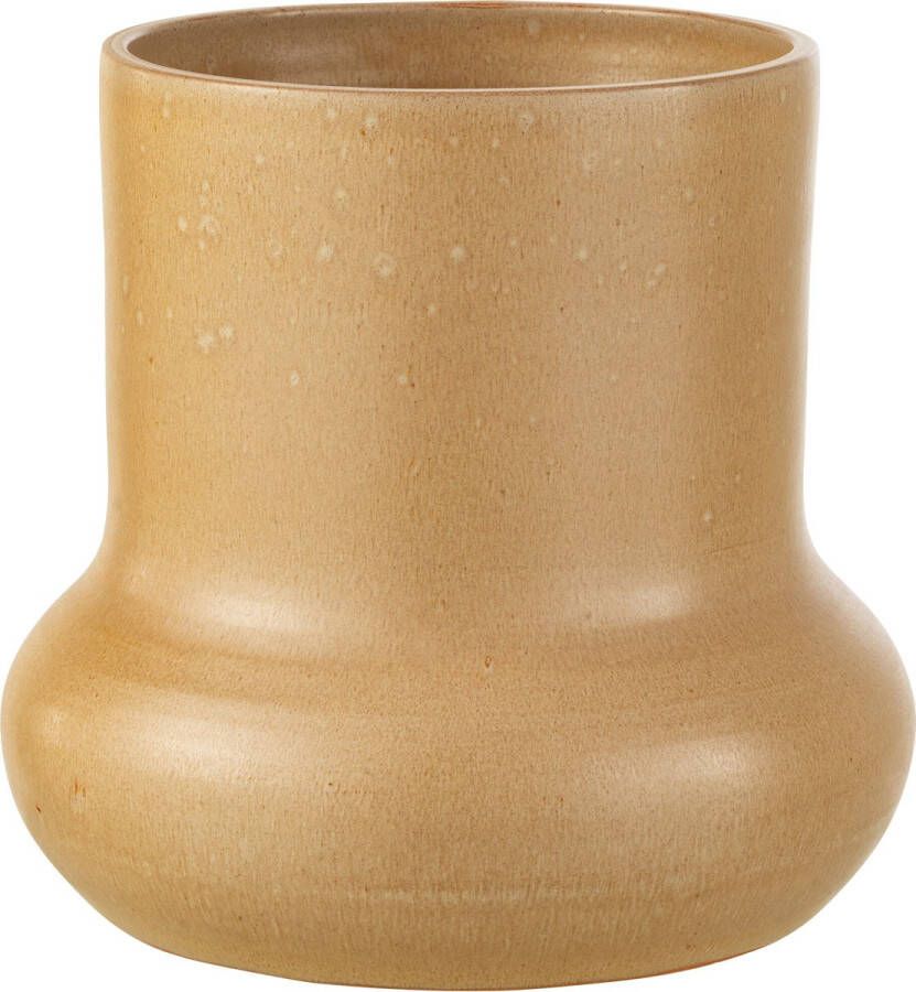 J-Line bloempot Organic keramiek beige large Ø 27 cm
