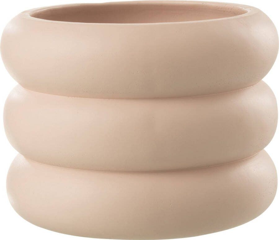 J-Line Bloempot Ring Cement Beige Large Ø 23.00 cm