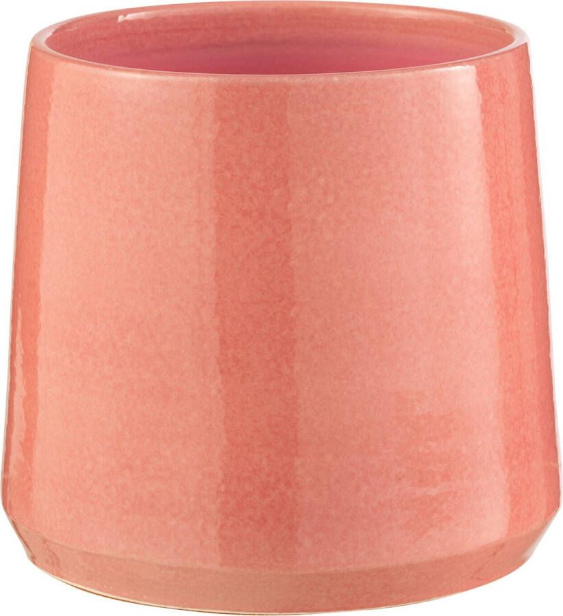 J-Line bloempot Rond keramiek roze medium Ø 24 cm
