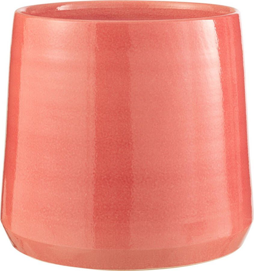 J-Line Bloempot Rond Keramiek Roze Xlarge