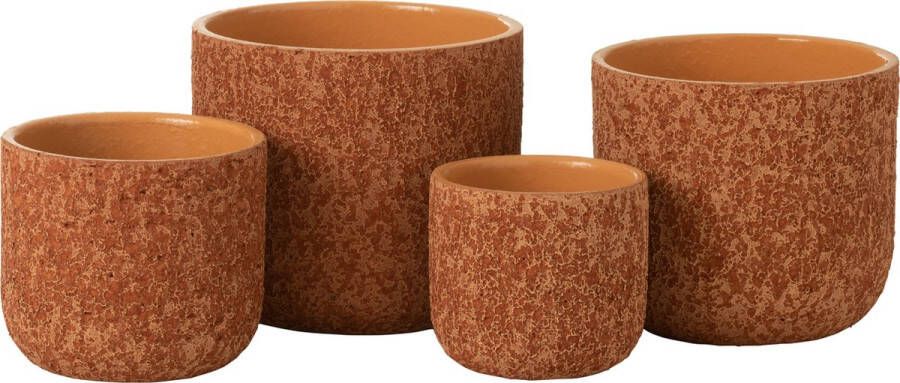 J-Line bloempot Ruw keramiek terracotta extra large Ø 24.50 cm