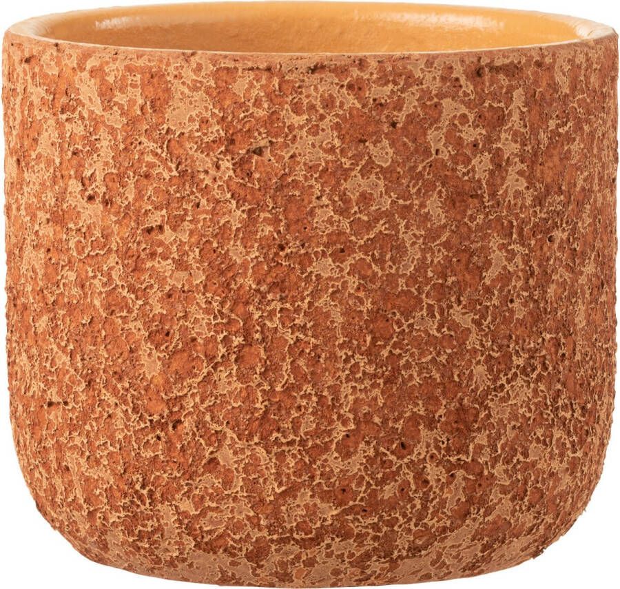 J-Line bloempot Ruw keramiek terracotta medium Ø 18.50 cm