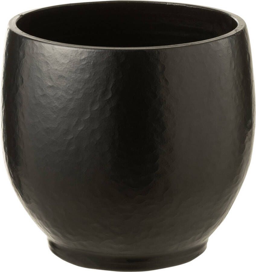 J-Line bloempot Ying keramiek zwart medium Ø 33.00 cm