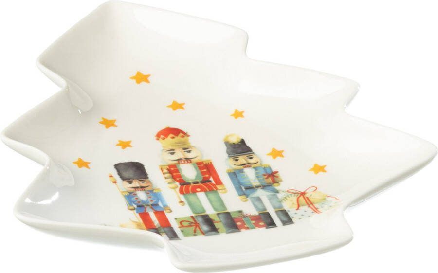 J-Line bord boom notenkraker keramiek wit giftbox