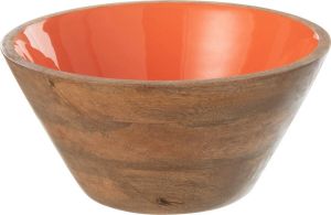 J-Line Bowl Kos Wood Orange Medium