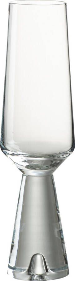 J-Line Walker champagneglas glas transparant 4 stuks woonaccessoires