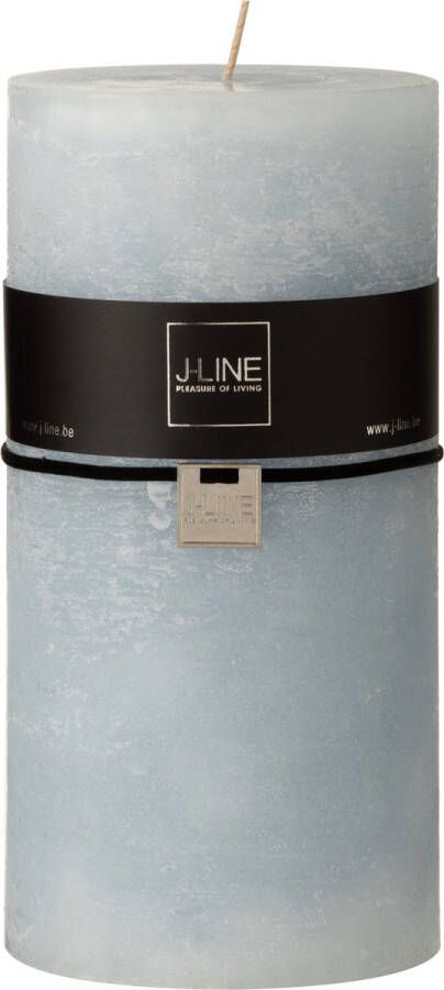 J-Line cilinderkaars lichtblauw XXL 140U 6 stuks