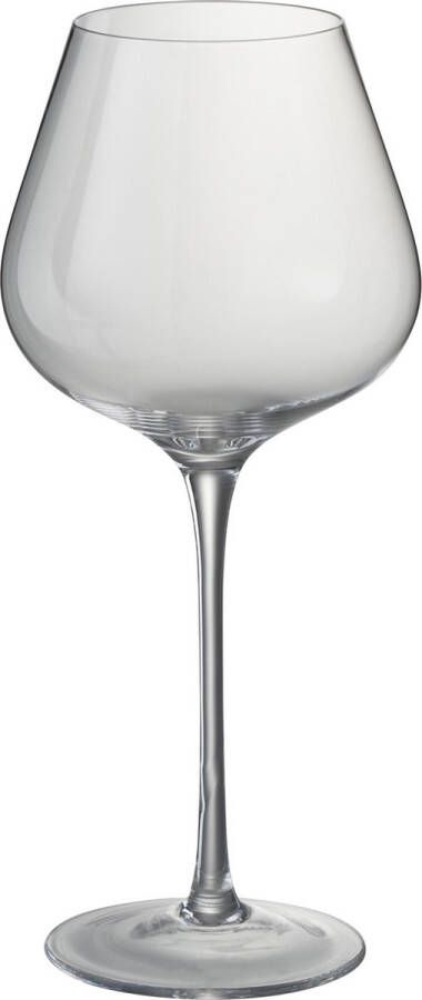 J-Line Drinkglas Breed Witte Wijn Kristalglas Transparant