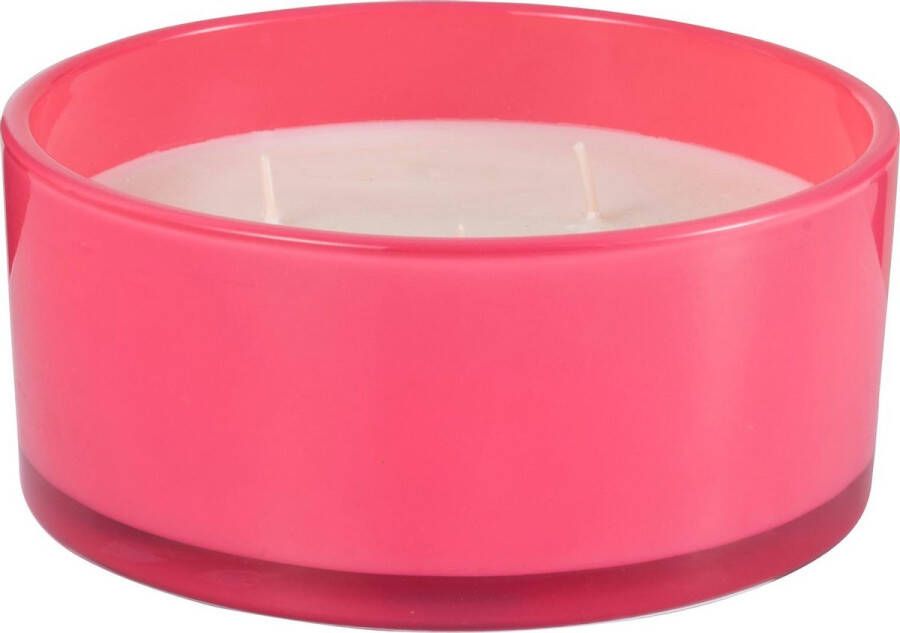 J-Line J Line Geurkaars Happy Rond Glas Roze 35U set van 2 stuks