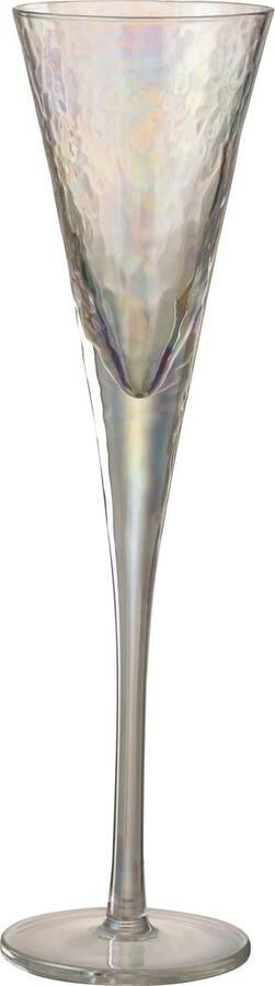 J-Line champagneglas Oneffen glas 4 stuks