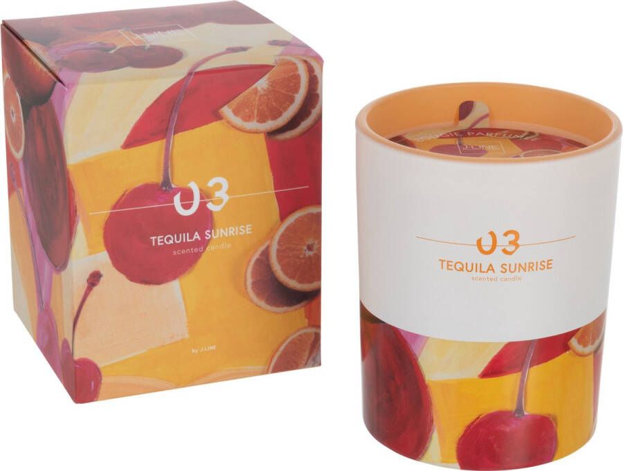 J-Line kaars Tequila Sunrise large 70U