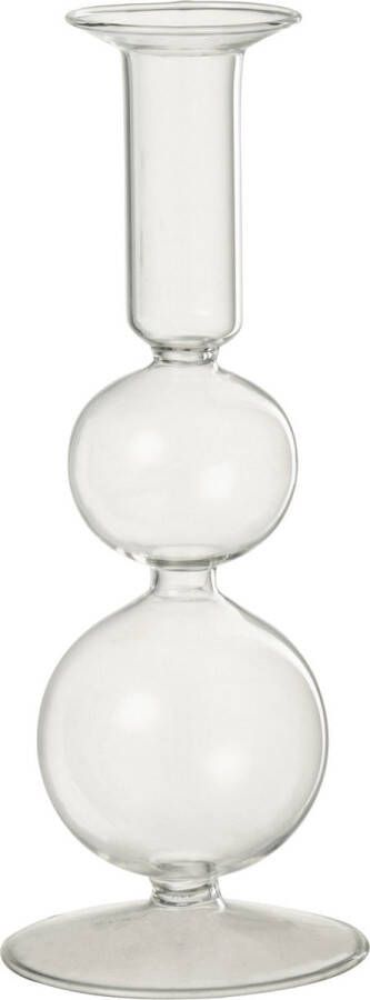 J-Line Kaarshouder 2 Ballen Glas Transparant Large