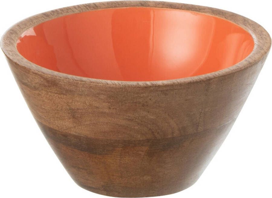 J-Line Bowl Kos Wood Orange Small