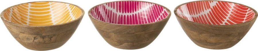 J-Line Kom Mango Hout Mix Large Assortiment Van 3