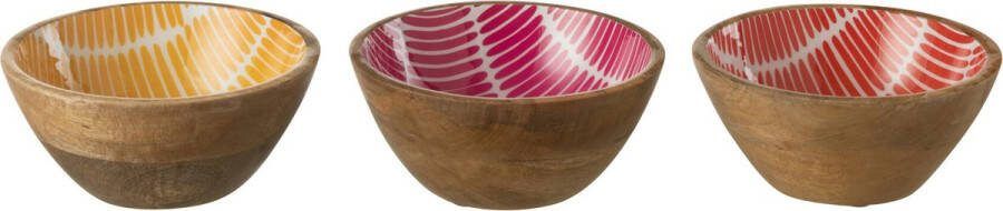 J-Line Kom Mango Hout Mix Small Assortiment Van 3