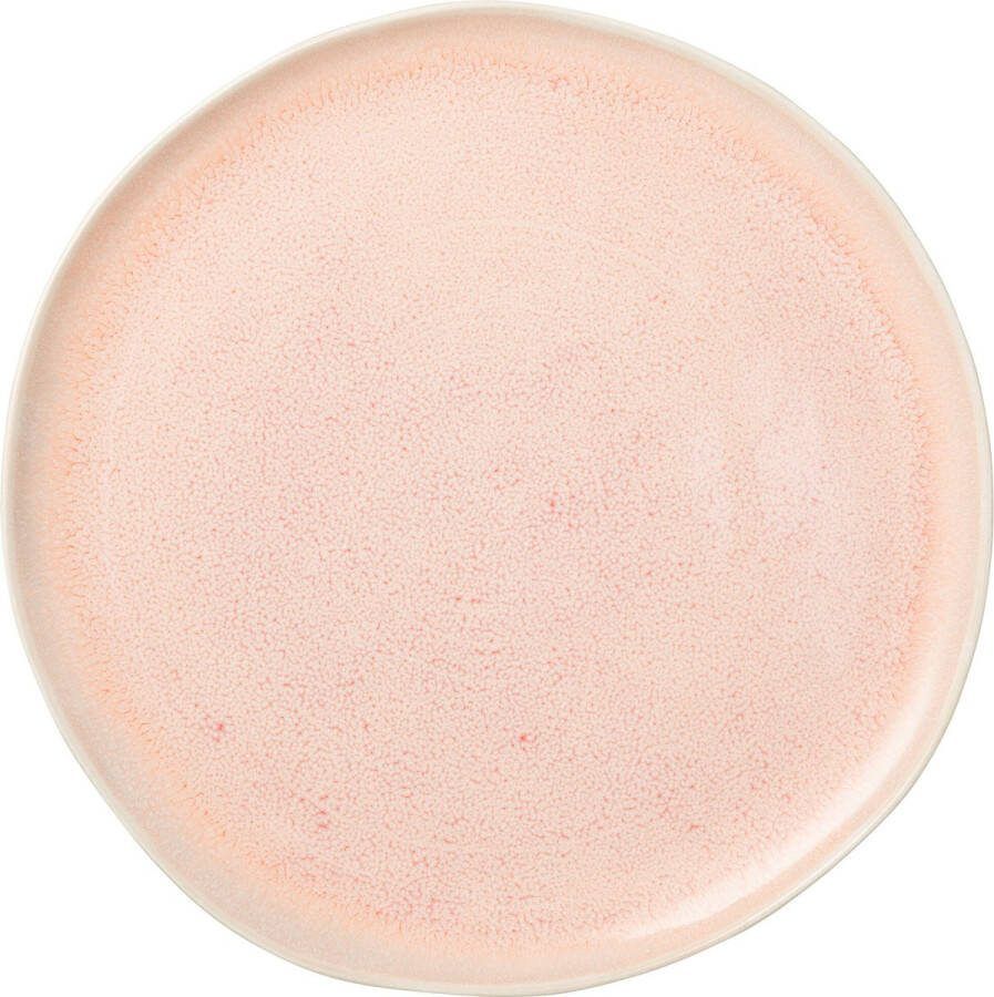 J-Line bord Lara porselein zalm large 6 stuks