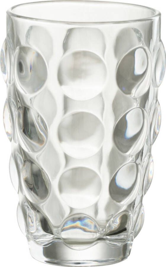 J-Line Bubbel Longdrink glas drinkglas transparant 6 stuks woonaccessoires