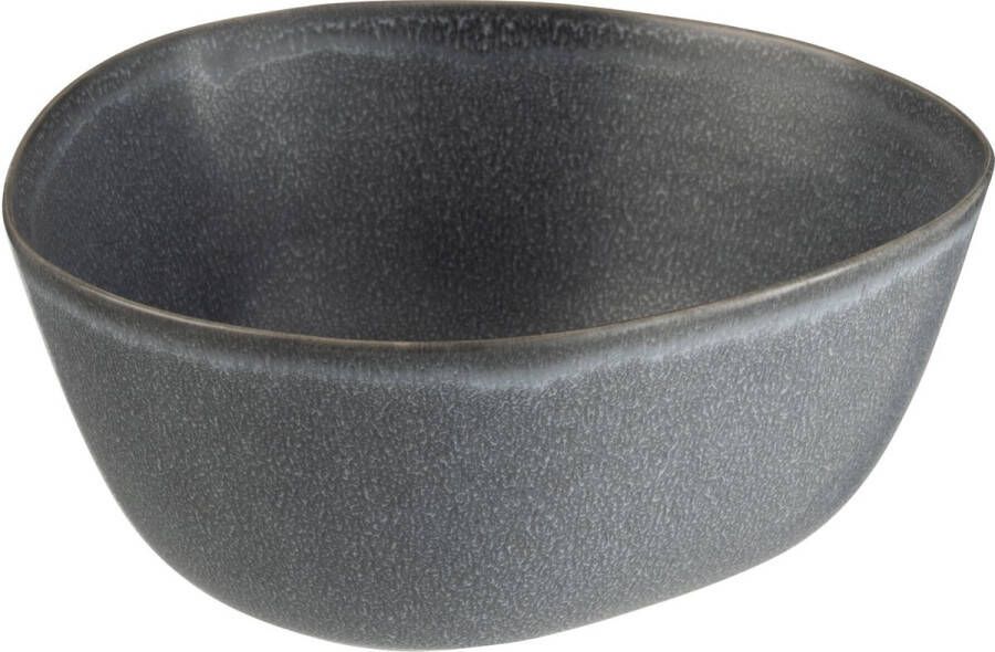J-Line Louise kom keramiek grijs large 6 stuks woonaccessoires