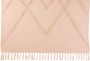 J-Line Plaid ruit katoen roze 130 x 170 cm woonaccessoires - Thumbnail 2