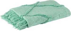 J-Line Plaid Ruit Katoen Polyester Turkoois