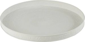 J-Line Plateau Rond Klassiek Ijzer Wit Small Dienblad 35 x 35 cm