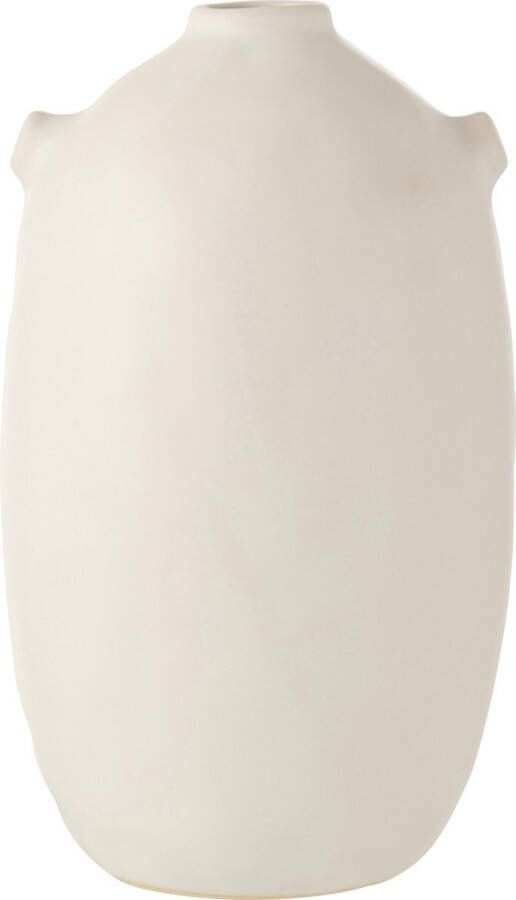 J-Line Vaas Scavo Cilinder Glas Grijs Medium Bloemenvaas 28.00 cm hoog
