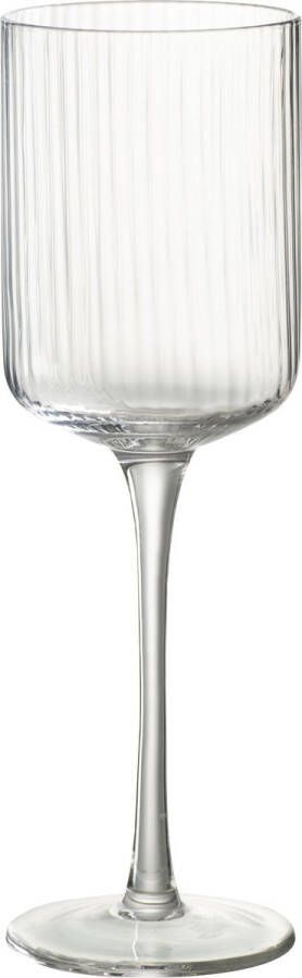 J-Line Ralp wijnglas glas transparant 6 stuks woonaccessoires