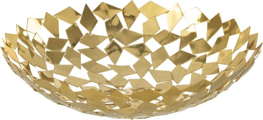 J-Line Julot schaal metaal goud large woonaccessoires