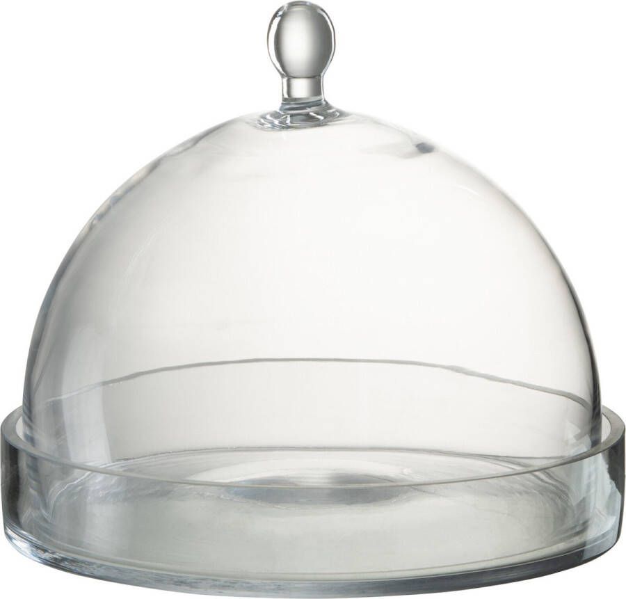 J-Line Stolp | glas | transparant | 24x24x(h)21 cm