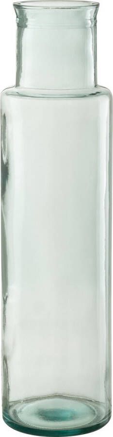 J-Line Vaas Cilinder Gerecycleerd Glas Large Bloemenvaas 55.00 cm hoog