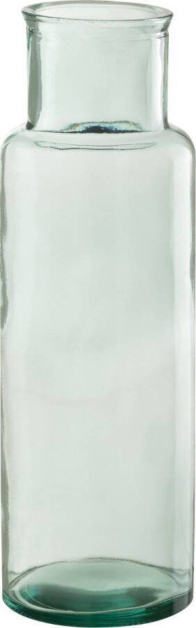 J-Line Vaas Cilinder Gerecycleerd Glas Small Bloemenvaas 44.50 cm hoog
