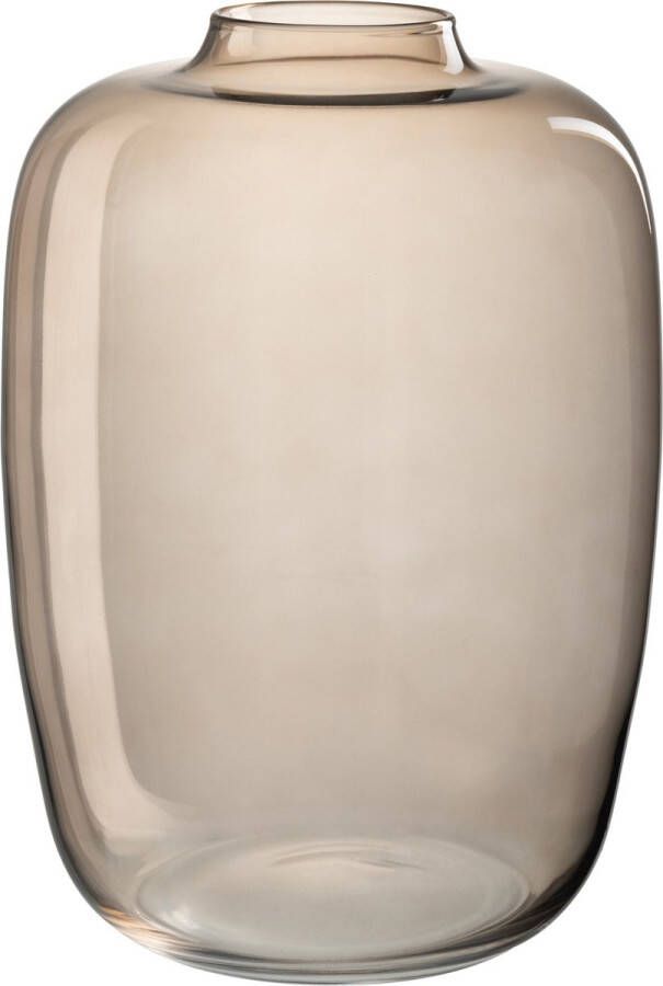 J-Line Vaas Cleo Glas Amber Small Bloemenvaas 35.50 cm hoog
