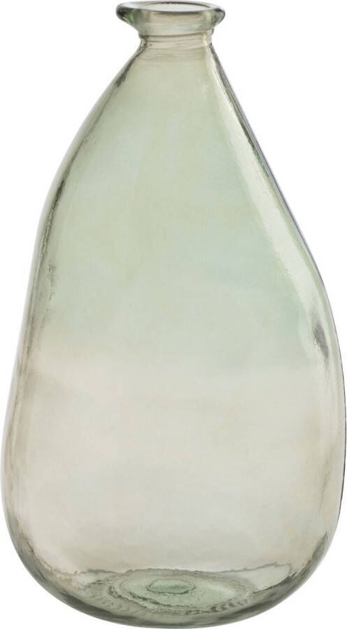 J-Line Vaas Cleo Glas Watergroen Bloemenvaas 36.50 cm hoog