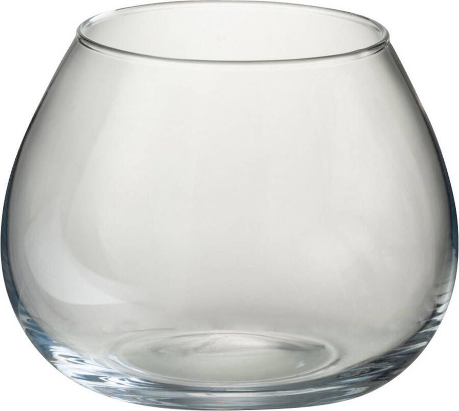 J-Line Vaas Cylinder Vola Glas Transparant Small Bloemenvaas 15.00 cm hoog