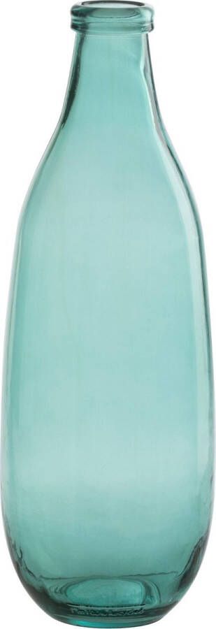 J-Line Vaas Fles Glas Aqua Small Bloemenvaas 41.00 cm hoog
